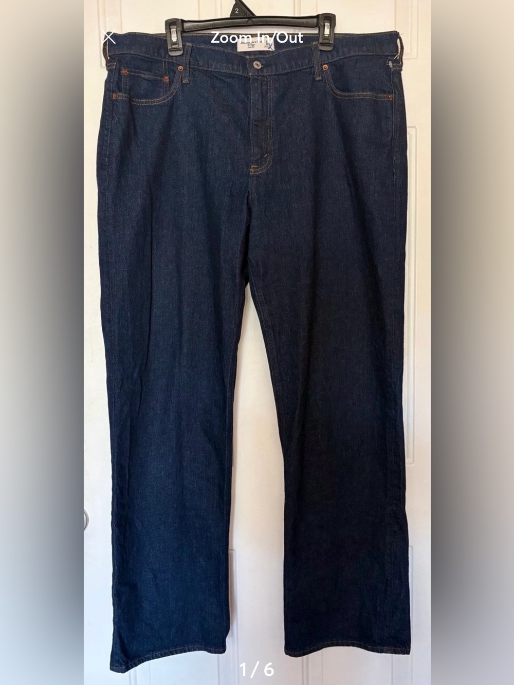 NWOT Abercrombie & Fitch The Baggy Low Rise Jeans 33” W 16 Long